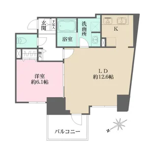 N-flats三ノ輪【9階】の間取り