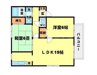 グリーンハイツ万博公園II【2階】の間取り