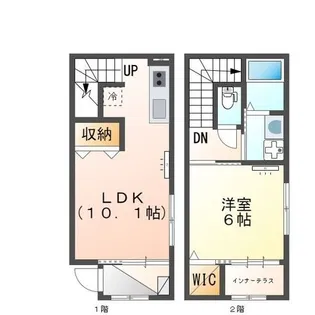 メゾネット南馬込の間取り
