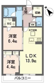 大久保クレスト【1階】の間取り
