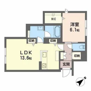 new paddy【1階】の間取り
