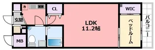 セレニテ甲子園【4階】の間取り