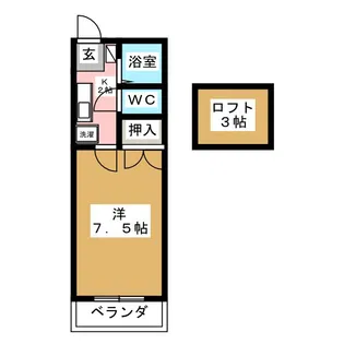 コーポツタ2【2階】の間取り