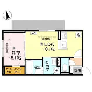 Cube Plage【1階】の間取り