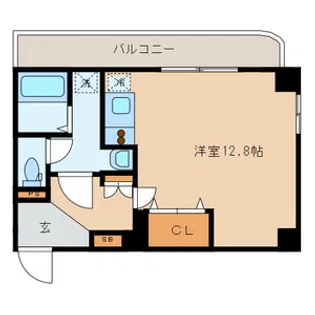 メイフェアハウス三田【3階】の間取り