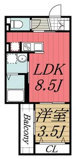 YR蘇我【1階】の間取り