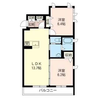 Prendre(プランドール) II【3階】の間取り