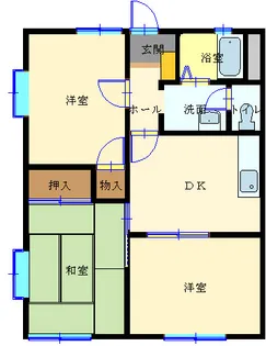 群馬県前橋市茂木町【アパート】の間取り