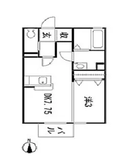 PA コーポヴィクトリア【1階】の間取り
