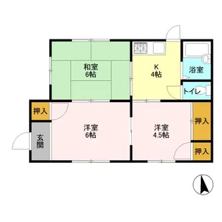 栃木県足利市山川町【一戸建】の間取り