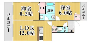 セピアコート【3階】の間取り