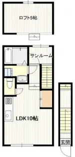 ノーランド三宅【2階】の間取り
