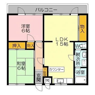 藤尾マンション【1階】の間取り