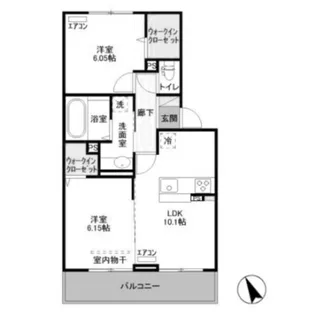 コーポスカイH【3階】の間取り