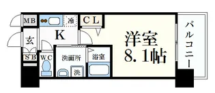プレサンス名古屋STATIONサティナ【2階】の間取り