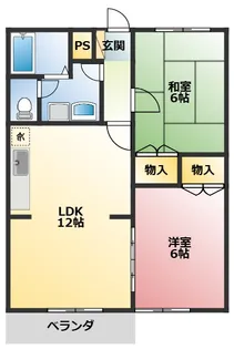 コーポリリーIII【2階】の間取り