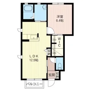 クール・ド・シャ ソバージュ【1階】の間取り