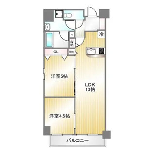 クロスレジデンス神戸元町【9階】の間取り