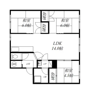 3LDKの間取り画像
