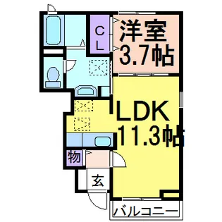 ノーブル【1階】の間取り