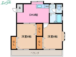 ロイヤルメゾンRAVORO II【2階】の間取り