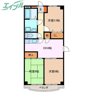 アールズコートII【2階】の間取り