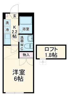 ラクシュミーKikuna【2階】の間取り