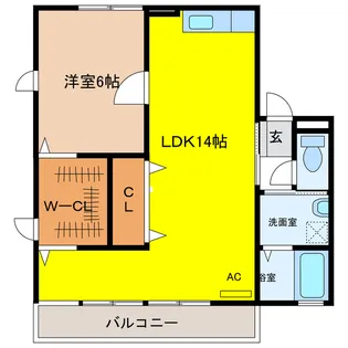 コンフォール【1階】の間取り
