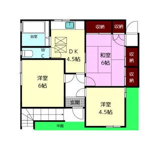 マンション廣岡【1階】の間取り