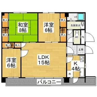 アレーテハイツ【2階】の間取り