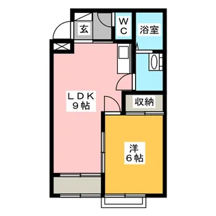 ハイツSE B棟【2階】の間取り