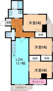 ハビタ2000【7階】の間取り