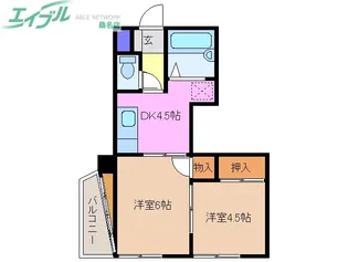 コンフォート小畑マンション【2階】の間取り