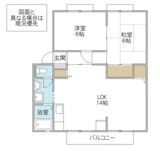 ハーモニープラザ見和 B棟【2階】の間取り