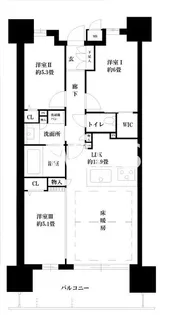 福岡県福岡市博多区東比恵1【マンション】の間取り