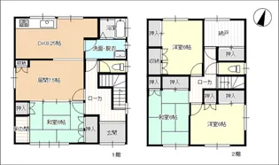 岐阜県岐阜市近島4【一戸建】の間取り