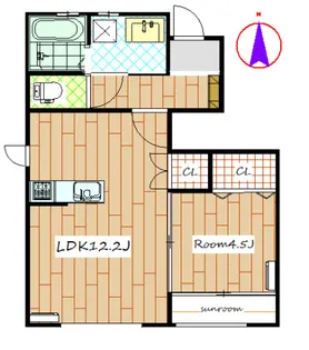 Fiore Tomihisa【1階】の間取り