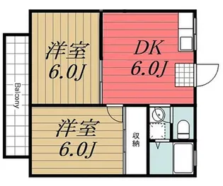 ハイツ青葉【2階】の間取り