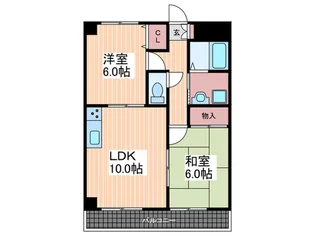 プラティーク川島【4階】の間取り