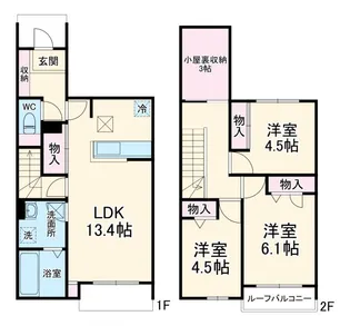 埼玉県さいたま市見沼区大字南中丸【一戸建】の間取り