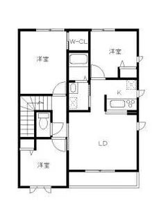 コートソフィア A棟【2階】の間取り