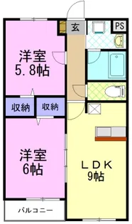 アンヴィラージュ 1【2階】の間取り