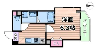 みおつくし京橋【8階】の間取り
