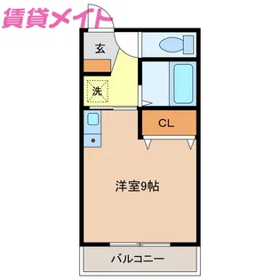 プライム富洲原【2階】の間取り