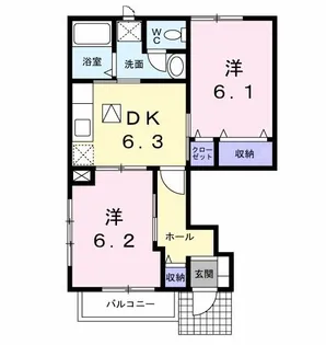 G・サクシードII【1階】の間取り