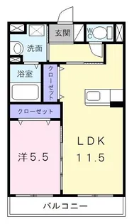 ライズ【3階】の間取り