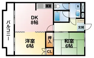 千葉県茂原市八千代1【マンション】の間取り