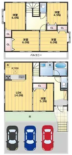 埼玉県さいたま市北区日進町1【一戸建】の間取り