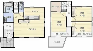 静岡県浜松市中央区助信町【一戸建】の間取り