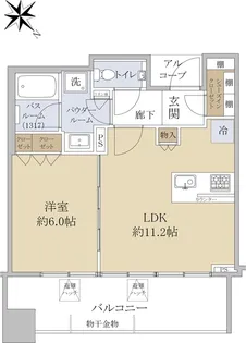 スカイフォレストレジデンス【3階】の間取り